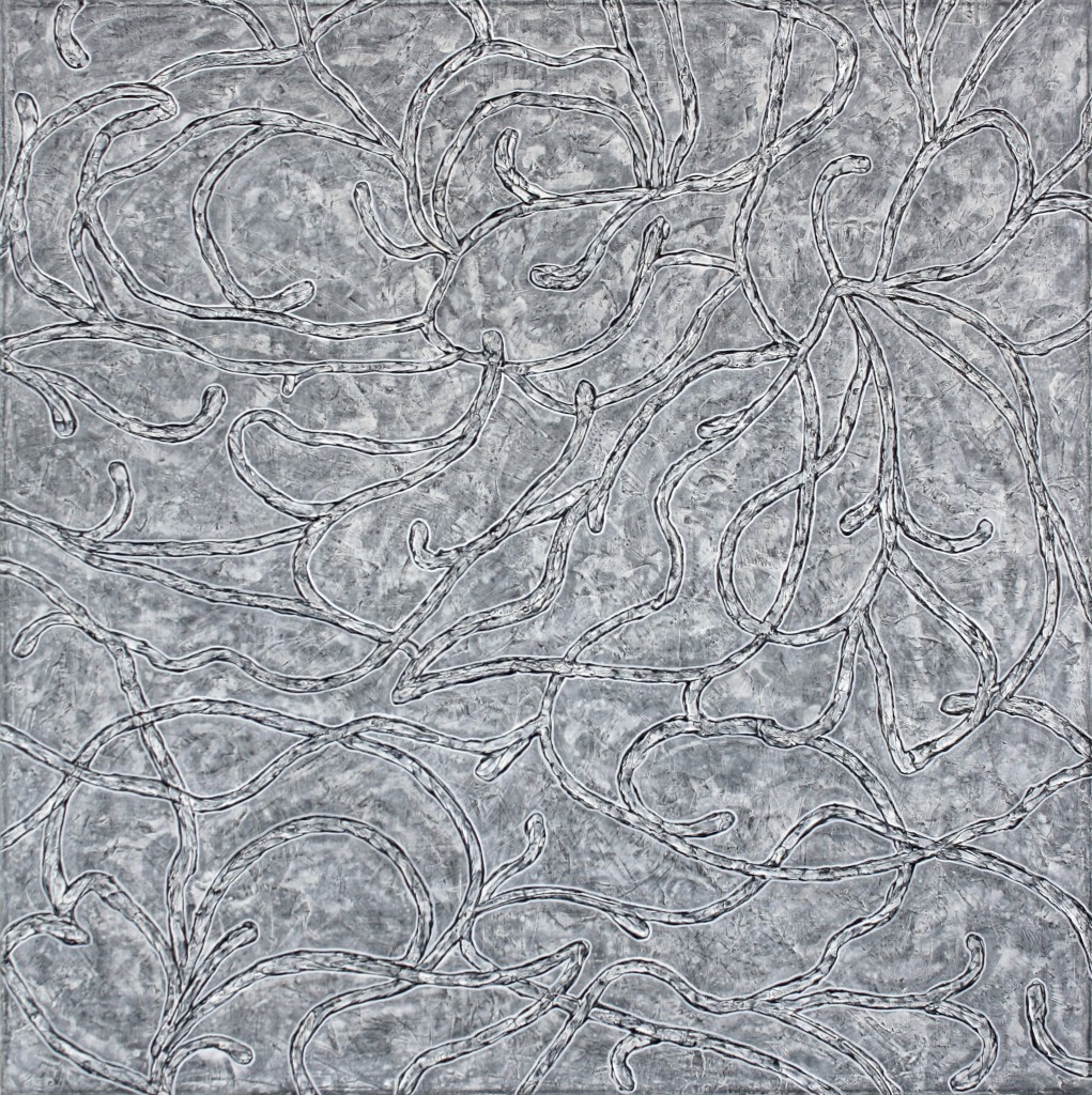 Zonder titel, 2014 Gemengde techn. op linnen 122x122 cm